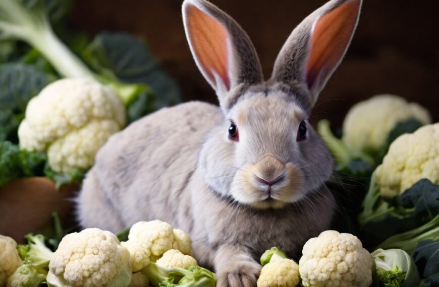 Rabbits Eat Cauliflower